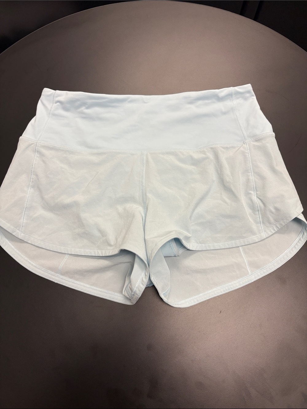 lululemon athletica Pale Blue Layered Run Shorts